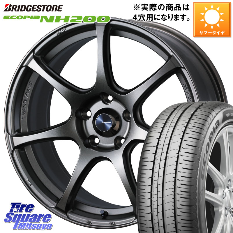 WEDS 73995 ウェッズ スポーツ SA75R SA-75R 17インチ 17 X 6.5J +42 4穴 100 ブリヂストン ECOPIA NH200 エコピア サマータイヤ 215/45R17