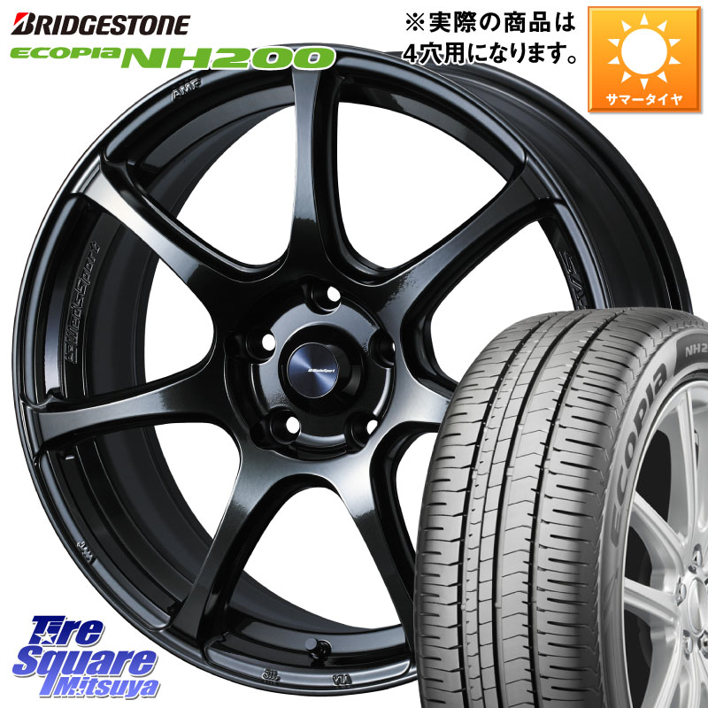 WEDS 74016 ウェッズ スポーツ SA75R SA-75R 15インチ 15 X 6.0J +48 4穴 100 ブリヂストン ECOPIA NH200 エコピア サマータイヤ 195/65R15 E13ノートクロスオーバー