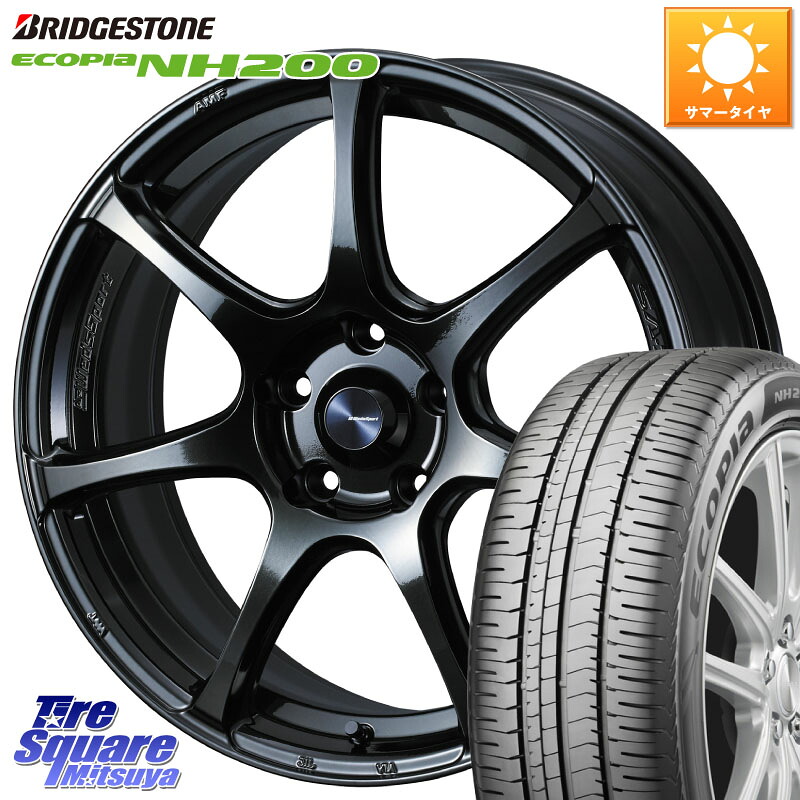ブリヂストン ECOPIA NH200 エコピア サマータイヤ 215/50R17WEDS WedsSport SA-75R SA75R ウェッズ スポーツ ホイール 17インチ 17X7.5J 45 5穴 114.3 MAZDA3 ZE1リーフ プリウスアルファ ジェイド シビック インサイト レヴォーグ LEVORG｜タイヤスクエアミツヤ