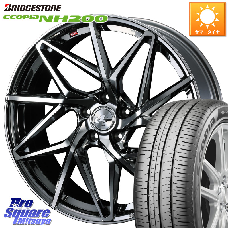 ブリヂストン ECOPIA NH200 エコピア サマータイヤ 215/50R17WEDS 40600 レオニス LEONIS IT 17インチ 17X7.0J 47 5穴 114.3 FL系シビック MAZDA3 レヴォーグ ZE1リーフ プリウスアルファ インプレッサ レヴォーグ LEVORG アクセラ MAZDA｜タイヤスクエアミツヤ