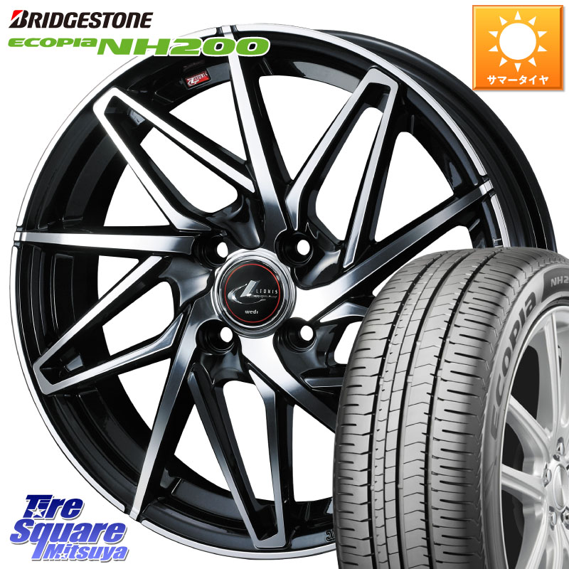WEDS 40586 レオニス LEONIS IT PBMC 17インチ 17 X 6.5J +50 4穴 100 ブリヂストン ECOPIA NH200 エコピア サマータイヤ 215/45R17 FITクロスター 106,550円