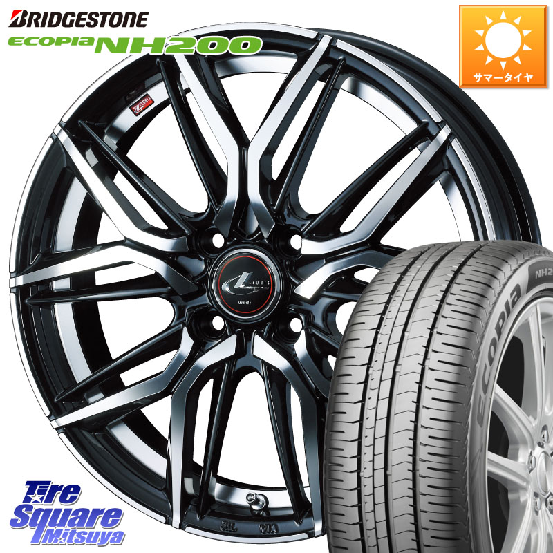 ブリヂストン ECOPIA NH200 エコピア サマータイヤ 195/55R16WEDS 40788 レオニス LEONIS LM 16インチ 16X6.0J 42 4穴 100 ノート NOTE 日産 ブルーバードシルフィ 日産 キューブ CUBE 日産 アクア MAZDA2 マツダ2(デミオ) カローラフィールダー カローラアクシオ｜タイヤスクエアミツヤ 92,928円
