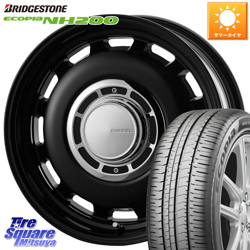 コスミック クロスブラッド DIESEL ディーゼル ホイール 15インチ 15 X 6.0J +42 5穴 100 ブリヂストン ECOPIA NH200 エコピア サマータイヤ 195/65R15 210系カローラスポーツ 50系プリウス