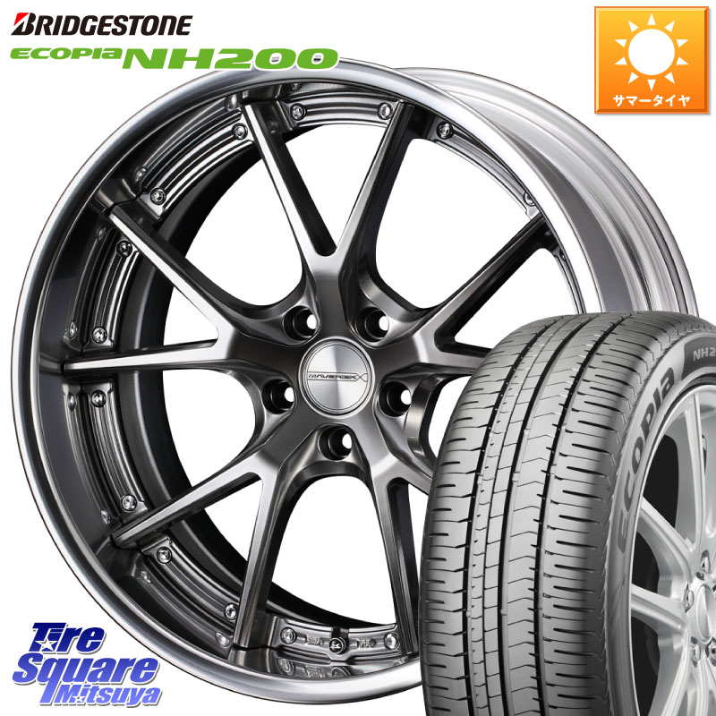 ブリヂストン ECOPIA NH200 エコピア サマータイヤ 225/45R18WEDS MAVERICK 905S PS S-LoDisk 18インチ 2ピース 18X7.5J 32 5穴 114.3 インサイト｜タイヤスクエアミツヤ