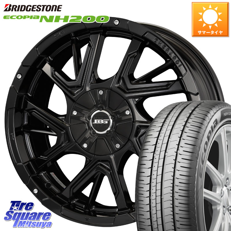 KOSEI ボトムガルシア ゲラルディ ホイール 17 X 7.0J +42 5穴 114.3 ブリヂストン ECOPIA NH200 エコピア サマータイヤ 225/55R17 MAZDA6 10系アルファード