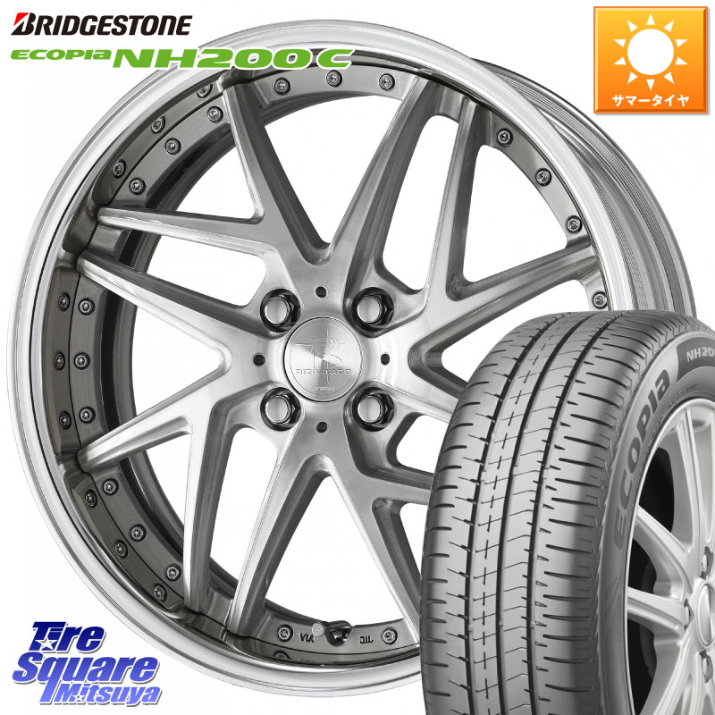 ブリヂストン ECOPIA NH200C エコピア サマータイヤ 185/55R16WORK RIZALTADO MESH2 A Disk 16インチ 2ピース 16X6.5J 35 4穴 100 ロードスター(ローダウン等) ヤリス カスタム前提 スイフト|タイヤスクエアミツヤ