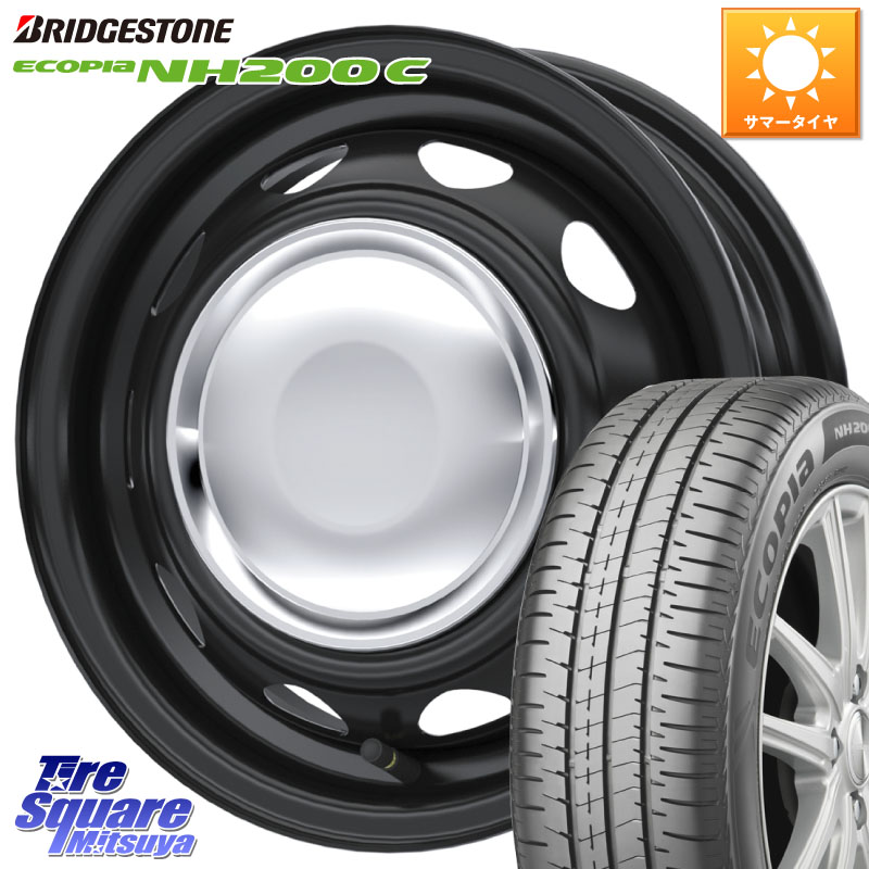 WEDS NeoCarrow ネオキャロ クローム ホイール 14インチ 14 X 4.5J +45 4穴 100 ブリヂストン ECOPIA NH200C エコピア サマータイヤ 165/60R14