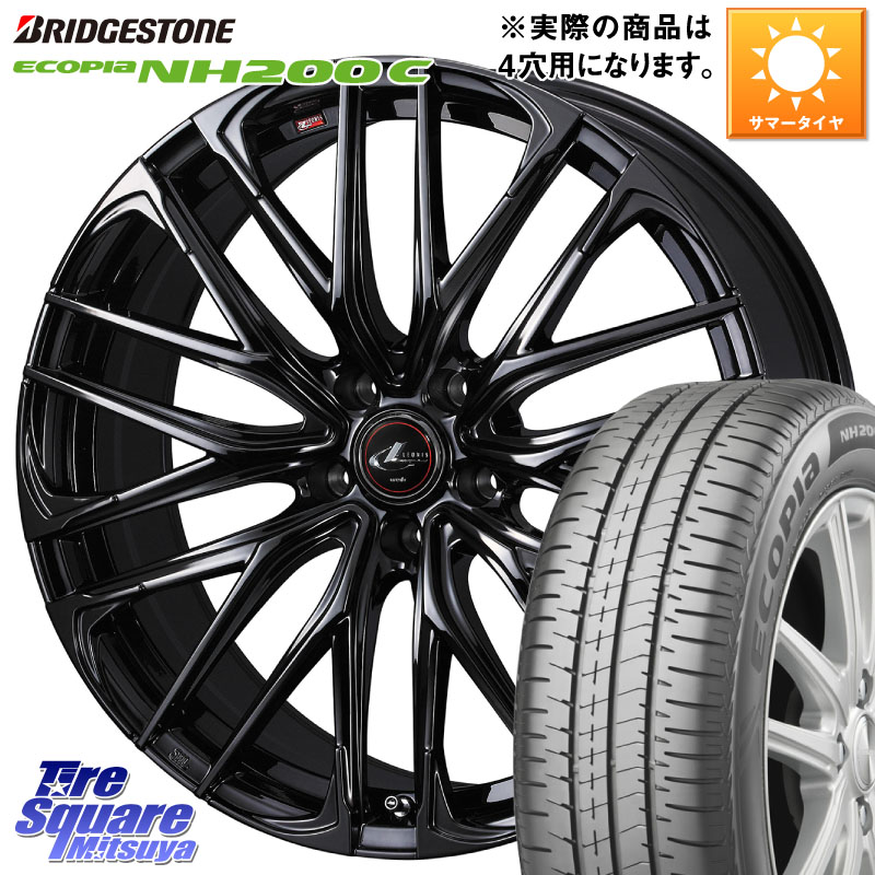 WEDS 【欠品次回4月下旬】 40965 レオニス LEONIS SK ホイール 16インチ 16 X 5.0J +45 4穴 100 ブリヂストン ECOPIA NH200C エコピア サマータイヤ 175/60R16