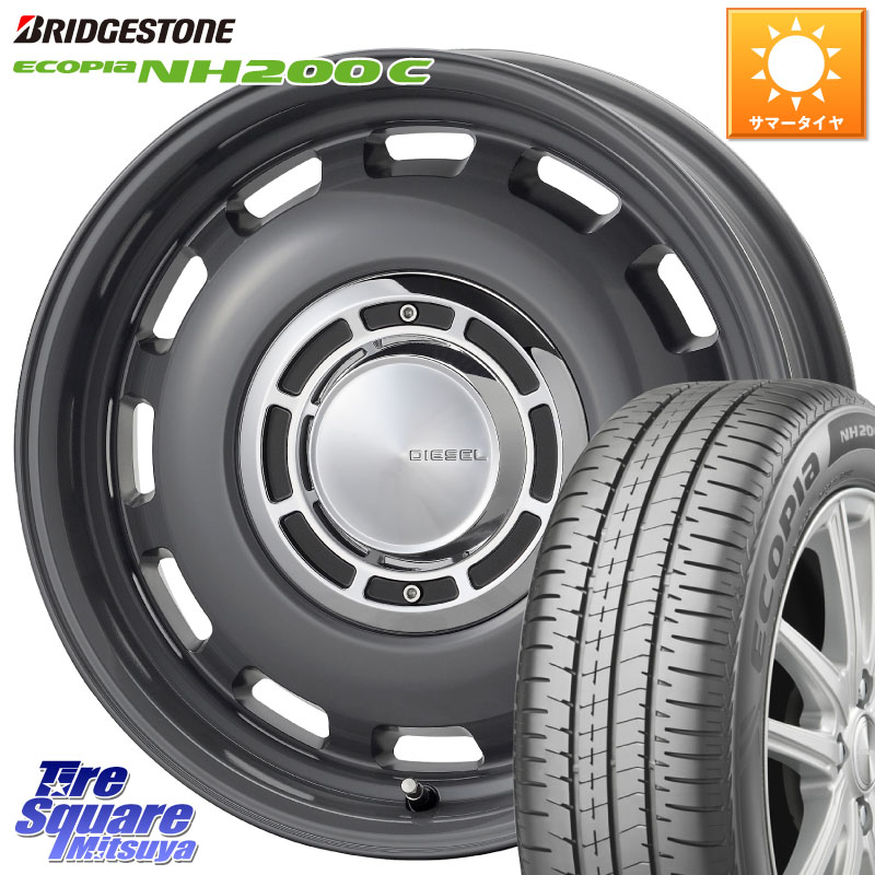 コスミック クロスブラッド DIESEL ディーゼル ホイール 15インチ 15 X 6.0J +42 5穴 100 ブリヂストン ECOPIA NH200C エコピア サマータイヤ 175/65R15