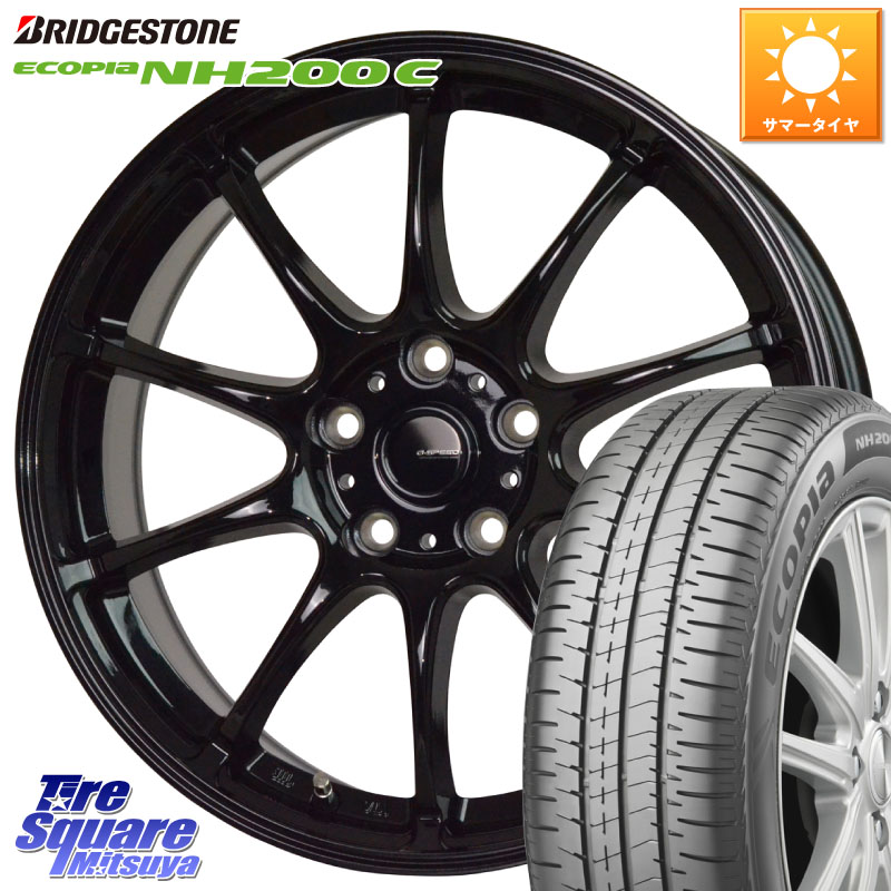 HotStuff G.SPEED G-07 ホイール 16インチ ジースピード 16 X 6.5J +48 5穴 100 ブリヂストン ECOPIA NH200C エコピア サマータイヤ 185/60R16 10系シエンタ