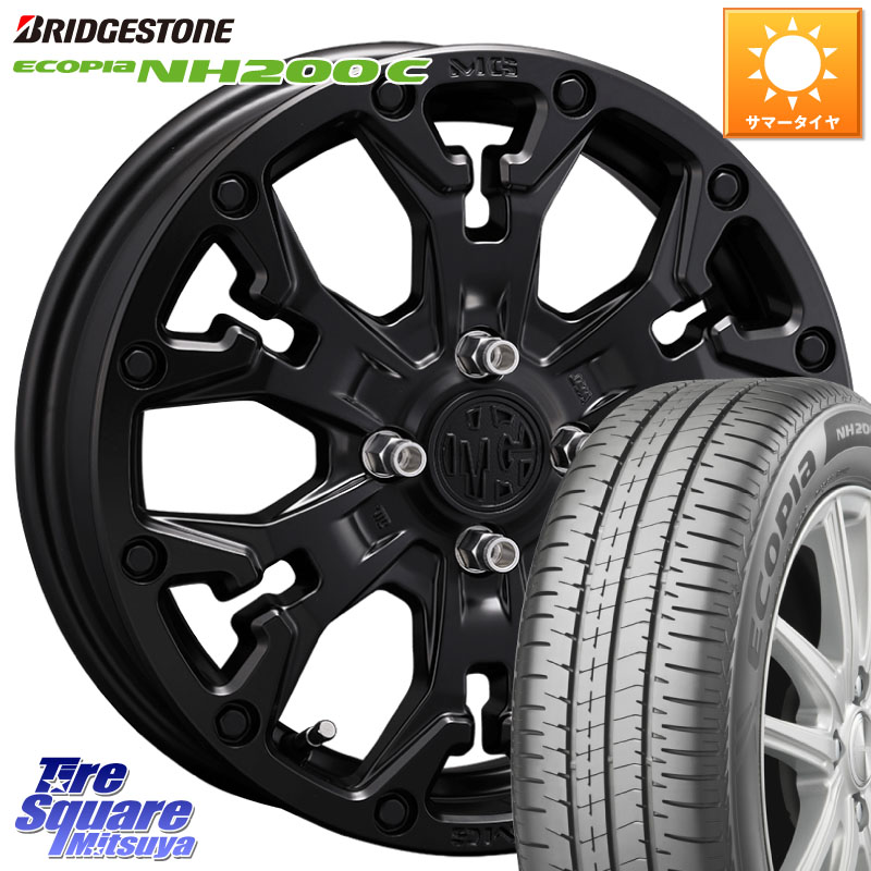 ブリヂストン ECOPIA NH200C エコピア サマータイヤ 165/55R15CRIMSON MG GOLEM Jr ホイール 15インチ 15X4.5J 43 4穴 100 N-BOX タント スペーシア サクラ R1 R2 ルークス ROOX 日産 デイズ デイズルークス 日産 デリカ ミニ DELICA MINI コペン N-ONE N ONE エヌワン｜タイヤスクエアミツヤ