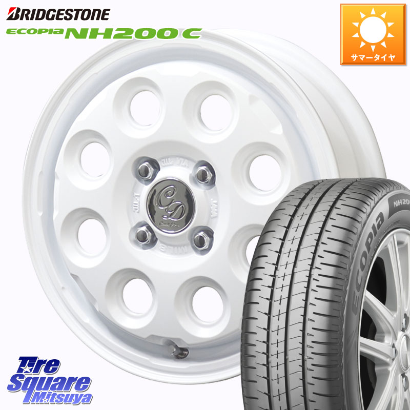 KYOHO Cawaii Decor Decor Nature ホイール 14インチ 14 X 4.5J +45 4穴 100 ブリヂストン ECOPIA NH200C エコピア サマータイヤ 165/60R14