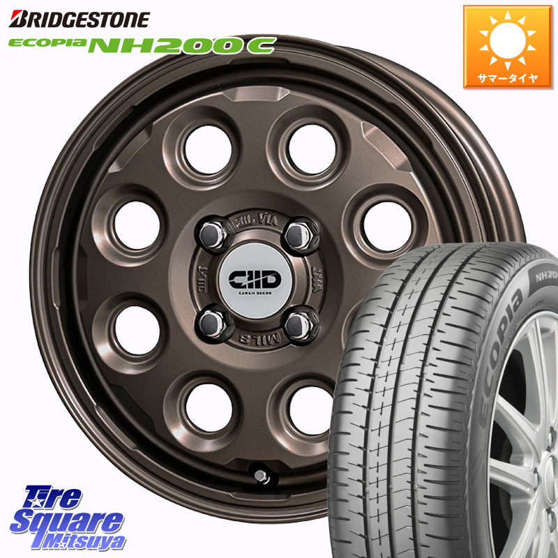 ブリヂストン ECOPIA NH200C エコピア サマータイヤ 165/65R15KYOHO Cawaii Decor Decor Nature ホイール 15インチ 15X4.5J 45 4穴 100 ダイハツTAFT Mx27/37/47Sソリオ・MB37SデリカD2 MAx6S系ソリオ デリカ ミニ DELICA MINI デリカD:2 D2 シボレークルーズ｜タイヤスクエアミツヤ