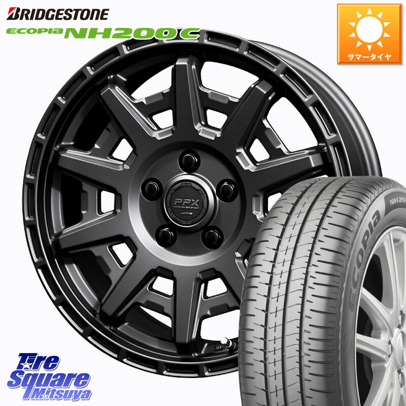 KYOHO PPX D10X ホイール 15インチ 15 X 6.0J +45 5穴 100 ブリヂストン ECOPIA NH200C エコピア サマータイヤ 185/65R15 10系シエンタ