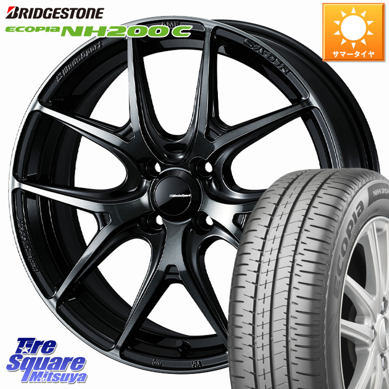 ブリヂストン ECOPIA NH200C エコピア サマータイヤ 175/65R15WEDS WedsSport SA-01R SA01R ウェッズ スポーツ ホイール 15インチ 15X5.0J 45 4穴 100 タフト ハスラー リフトアップ等カスタム フレアクロスオーバー リフトアップ等カスタムサイズ｜タイヤスクエアミツヤ