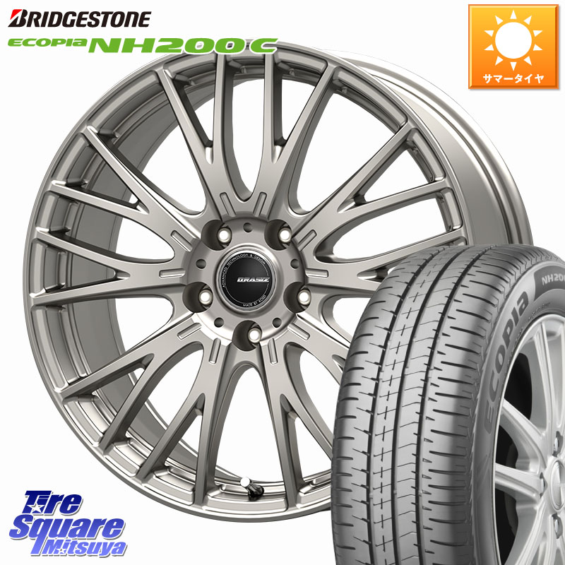 ブリヂストン ECOPIA NH200C エコピア サマータイヤ 185/60R15KOSEI QRASIZSE48 平座仕様(トヨタ車専用) ホイール 15インチ クレイシズ 15X6.0J 43 5穴 100 170系シエンタ|タイヤスクエアミツヤ
