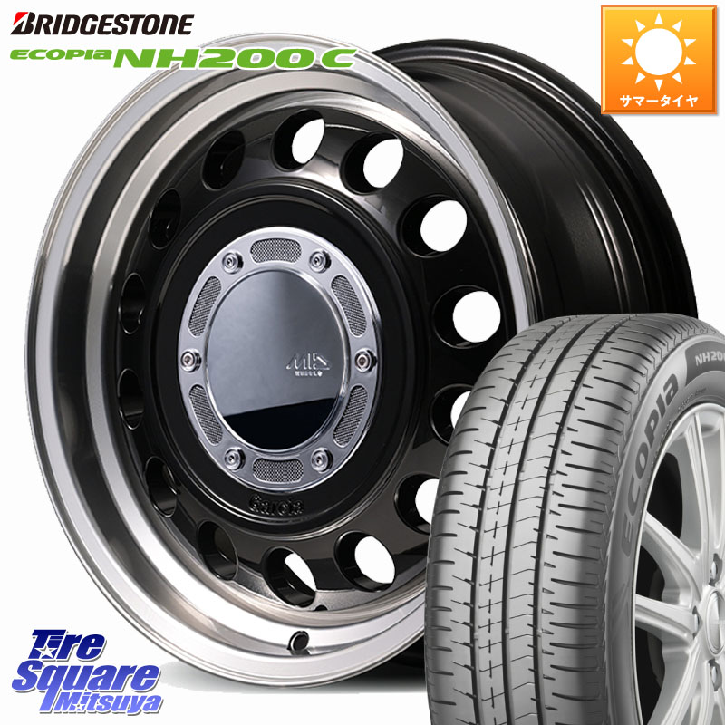 MANARAY MID GARCIA CISCO Type2 ホイール 14インチ 14 X 4.5J +45 4穴 100 ブリヂストン ECOPIA NH200C エコピア サマータイヤ 165/70R14 Mx27/37/47Sソリオ・デリカD2 ハスラー MAx6S系ソリオ