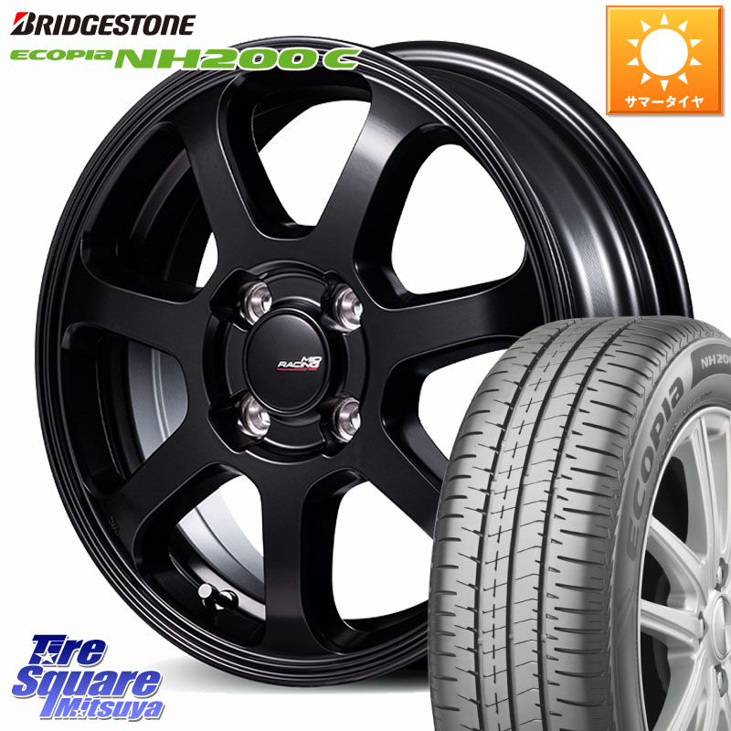ブリヂストン ECOPIA NH200C エコピア サマータイヤ 165/60R15MANARAY MID Racing R07 TypeS ホイール 15インチ レーシング 15X5.0J 45 4穴 100 キャスト[アクティバ] ピクシスジョイ[Cグレード] ハイゼットアゲトラCustom車用※軽自動車専用ホイール※ デリカ ミニ DE｜タイヤスクエアミツヤ