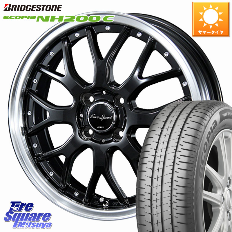 BLEST EuroSport Type815 ホイール 15インチ 15 X 5.5J +42 4穴 100 ブリヂストン ECOPIA NH200C エコピア サマータイヤ 185/55R15 700系パッソ E11ノート
