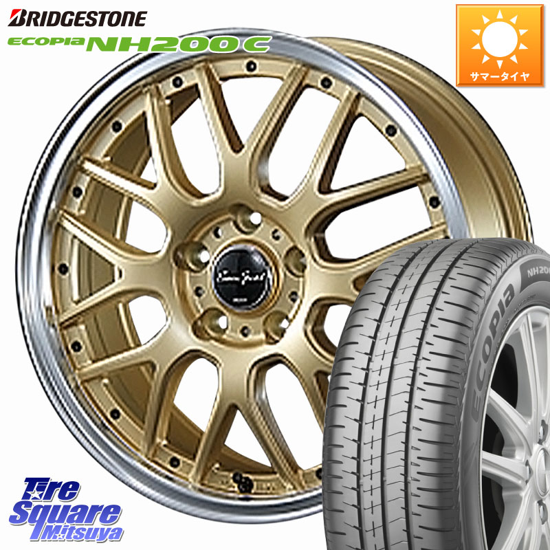 BLEST EuroSport Type815 ホイール 16インチ 16 X 6.0J +43 5穴 100 ブリヂストン ECOPIA NH200C エコピア サマータイヤ 185/60R16 10系シエンタ