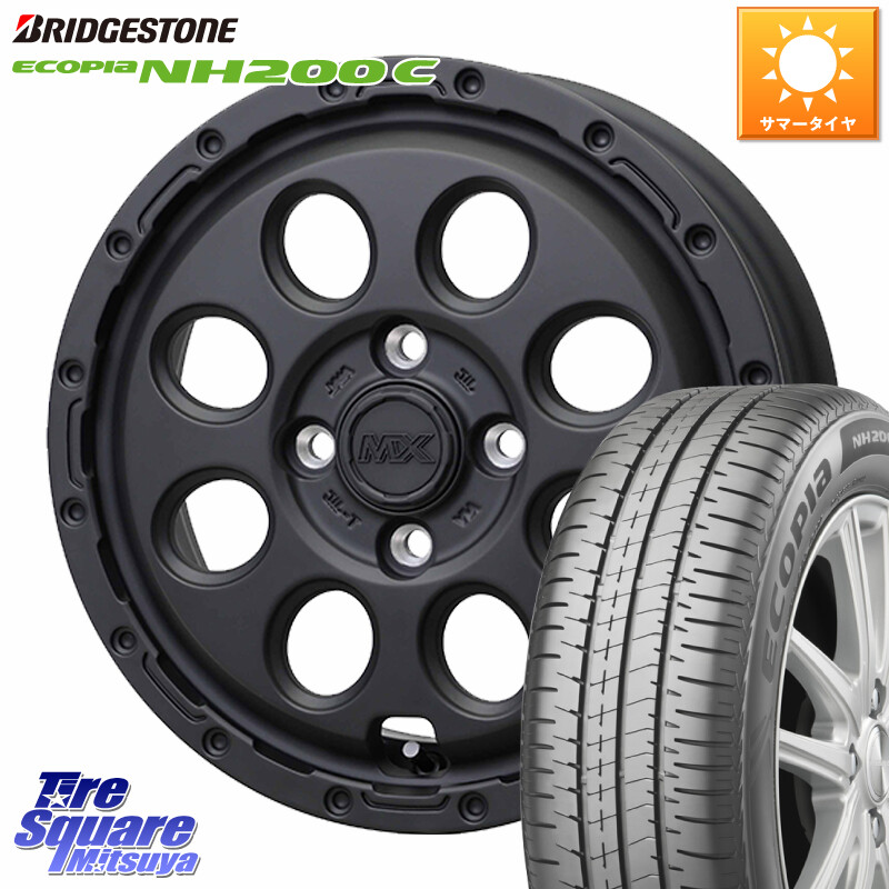 ブリヂストン ECOPIA NH200C エコピア サマータイヤ 165/70R14HotStuff MAD CROSS RECON マッドクロス リーコン ホイール 14インチ 14X5.0J 35 4穴 100 パッソ｜タイヤスクエアミツヤ