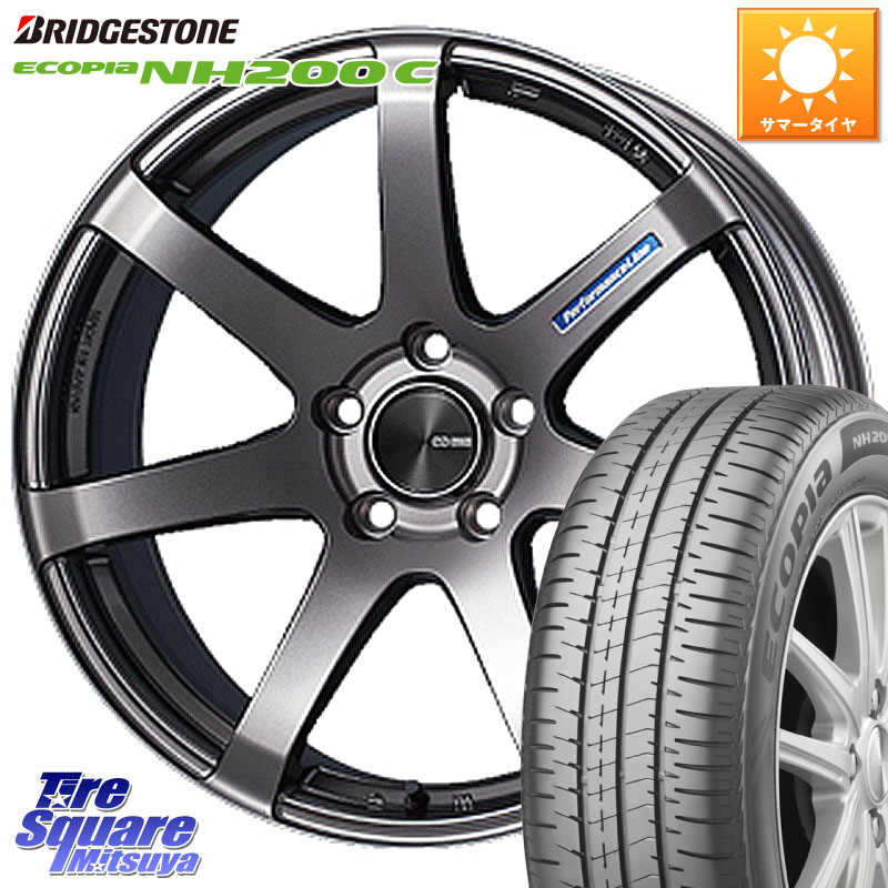 ENKEI エンケイ PerformanceLine PF07 DS ホイール 16 X 7.0J +35 4穴 100 ブリヂストン ECOPIA NH200C エコピア サマータイヤ 185/55R16 99,231円