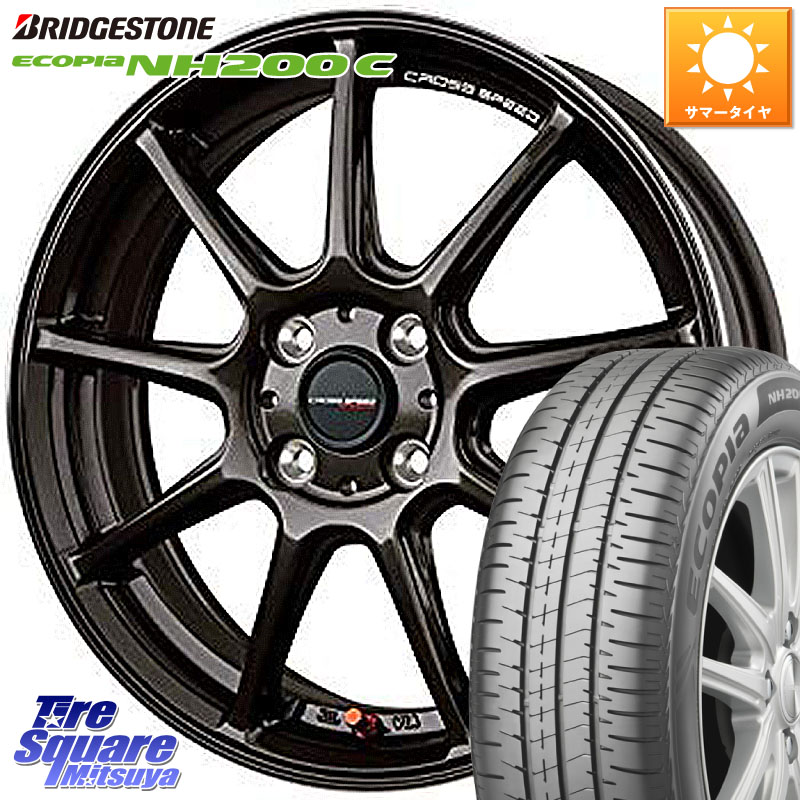 ブリヂストン ECOPIA NH200C エコピア サマータイヤ 155/65R14HotStuff クロススピード RS9 RS-9 軽量 ホイール 14インチ 14X4.5J 45 4穴 100 N-BOX デリカミニ2WD タント スペーシア サクラ ハイゼットアゲトラCustom車用※軽自動車専用ホイール※ ルークス ROOX 日産|タイヤスクエアミツヤ