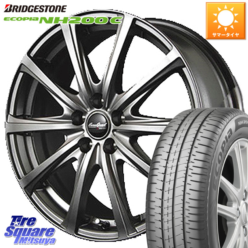 ブリヂストン ECOPIA NH200C エコピア サマータイヤ 185/55R16MANARAY MID EuroSpeed ユーロスピード V25 ホイール 16インチ 16X6.5J 48 5穴 114.3 ZC33Sスイフトスポーツ スイフトスポーツ|タイヤスクエアミツヤ
