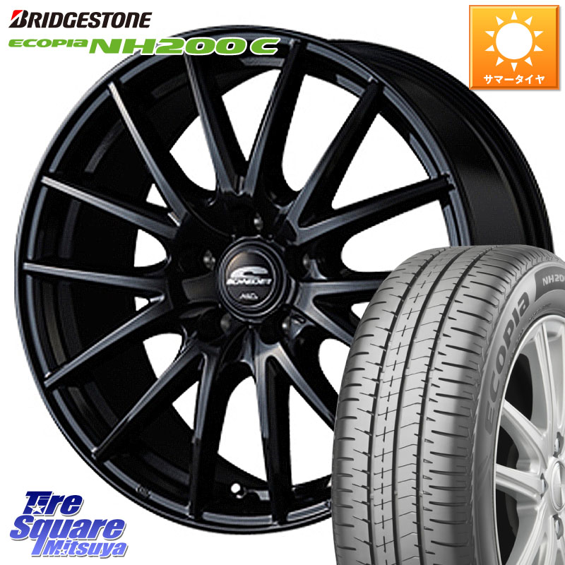 ブリヂストン ECOPIA NH200C エコピア サマータイヤ 185/60R15MANARAY MID SCHNEIDER SQ27 ブラック ホイール 15インチ 15X6.0J 45 5穴 100 170系シエンタ｜タイヤスクエアミツヤ