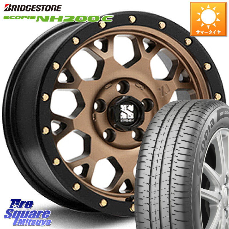 MLJ XJ04 XTREME-J エクストリームJ マットブロンズ ホイール 14インチ 14 X 4.5J +43 4穴 100 ブリヂストン ECOPIA NH200C エコピア サマータイヤ 165/60R14