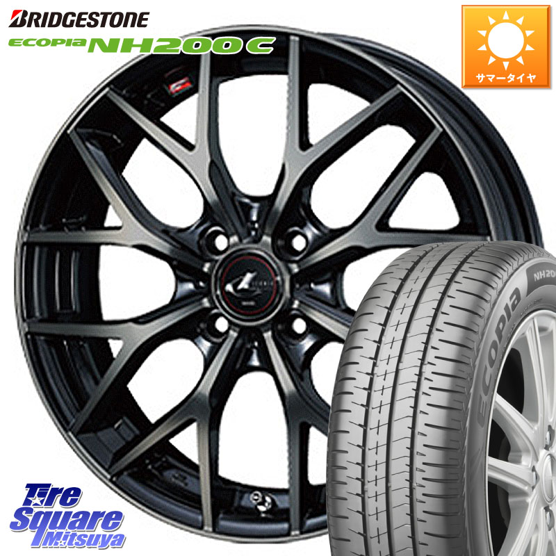 WEDS 【欠品次回06月上旬】 37405 レオニス MX ウェッズ Leonis ホイール 15インチ 15 X 4.5J +45 4穴 100 ブリヂストン ECOPIA NH200C エコピア サマータイヤ 165/60R15 デリカミニ4WD キャスト[アクティバ] ハスラー ピクシスジョイ[Cグレード] ハイゼット アゲトラCu