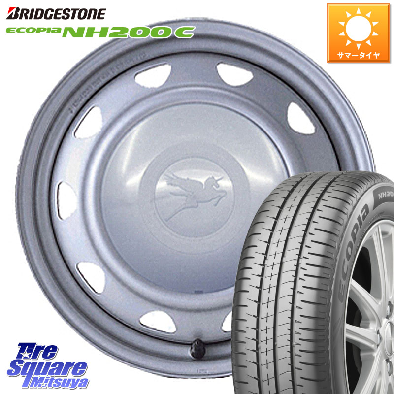 WEDS キャロウィン PS-603 スチールホイール 15インチ 15 X 6.0J +45 4穴 100 ブリヂストン ECOPIA NH200C エコピア サマータイヤ 165/60R15 ミラージュ