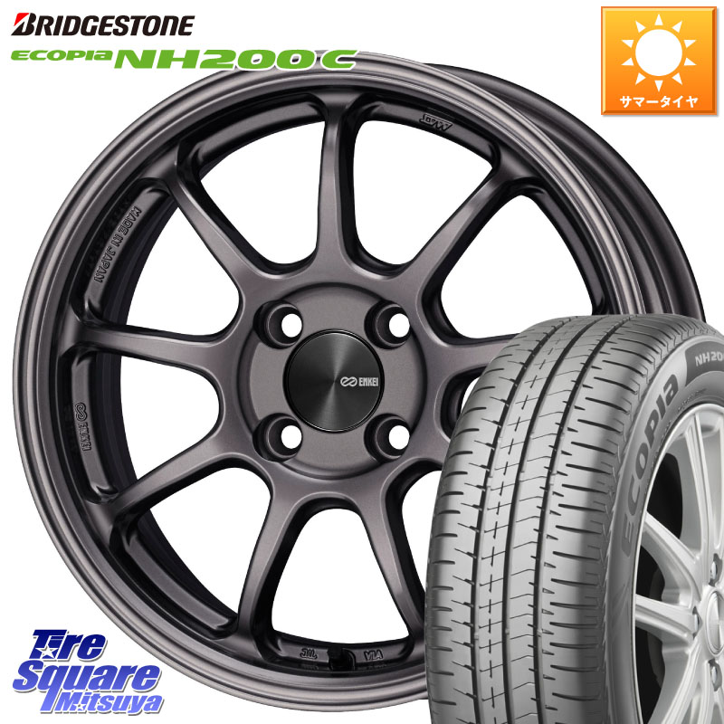 ENKEI PerformanceLine PF09 ホイール 4本 16インチ 16 X 6.5J +38 4穴 100 ブリヂストン ECOPIA NH200C エコピア サマータイヤ 185/60R16 MAZDA2