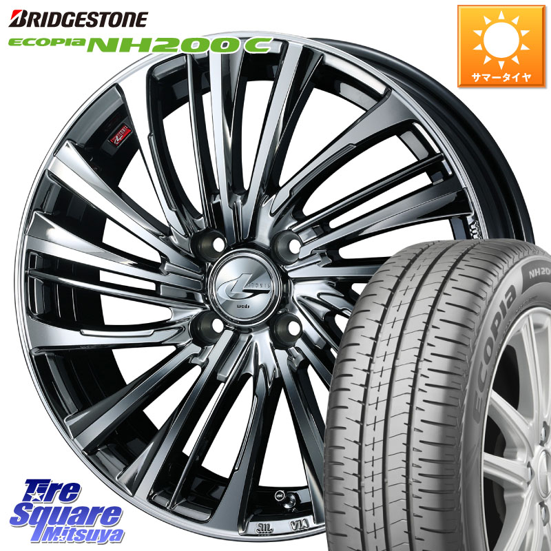 WEDS ウェッズ weds レオニス LEONIS FS 16インチ 16 X 6.0J +50 4穴 100 ブリヂストン ECOPIA NH200C エコピア サマータイヤ 185/55R16 GR・GS系フィット GP5・6フィットHV