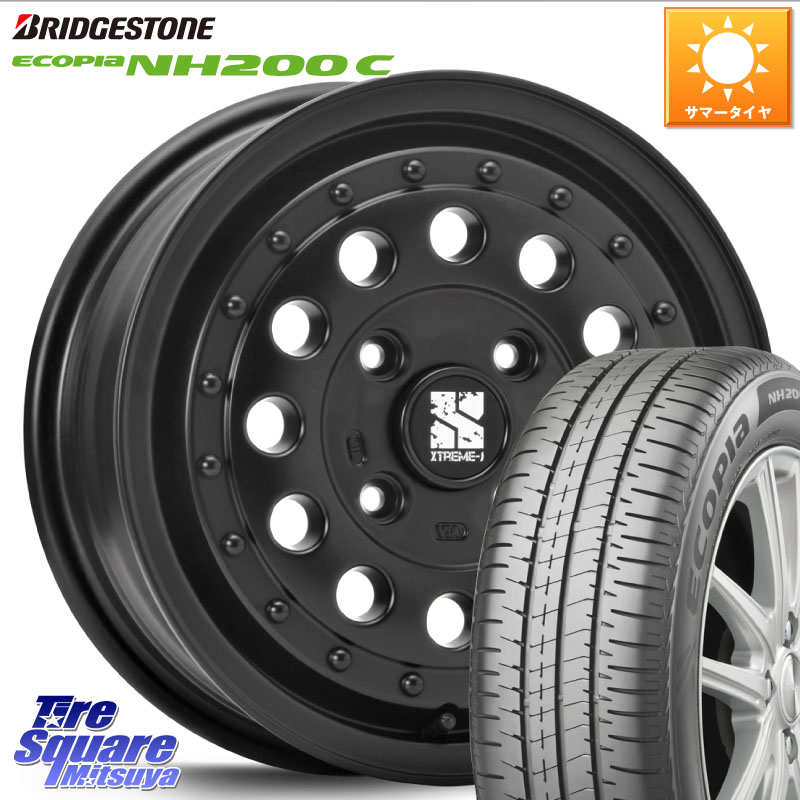 MLJ XTREME-J エクストリーム RUGGED 14インチ 14 X 5.0J +35 4穴 100 ブリヂストン ECOPIA NH200C エコピア サマータイヤ 165/70R14