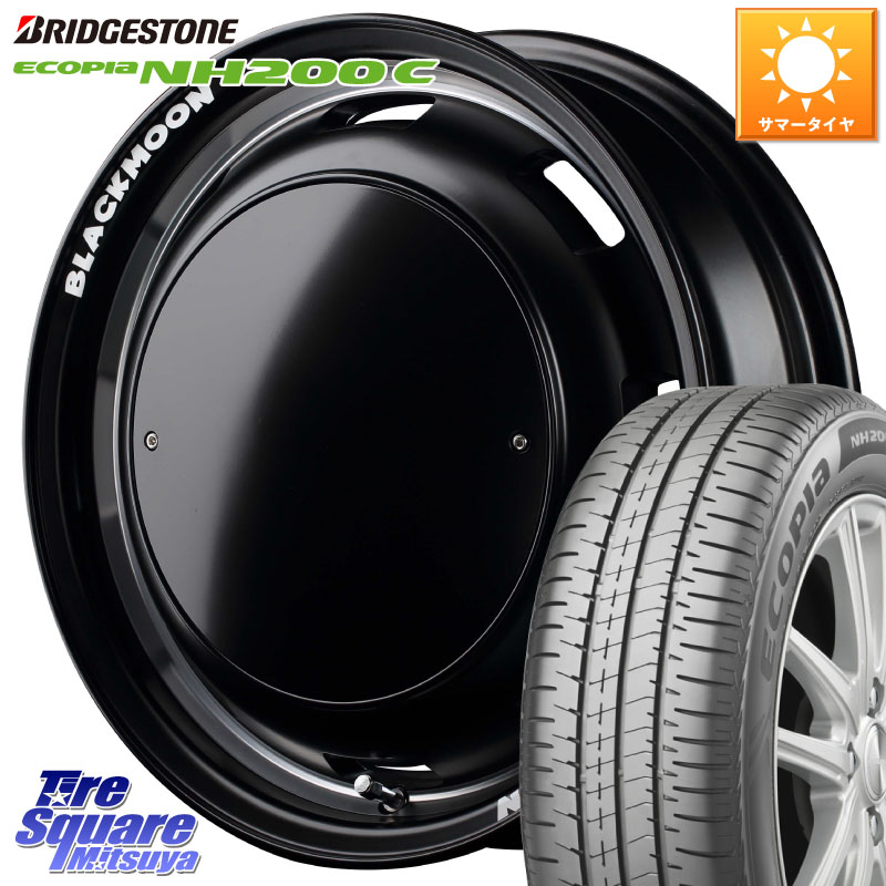 ブリヂストン ECOPIA NH200C エコピア サマータイヤ 165/55R14MANARAY MID Garcia CISCO BLACKMOON EDITION 14インチ 14X4.5J 45 4穴 100 ハイゼットアゲトラCustom車用※軽自動車専用ホイール※ ekワゴン アルト系 ライフ ゼスト モコ 日産 アトレーワゴン キャリイ|タイヤスクエアミツヤ