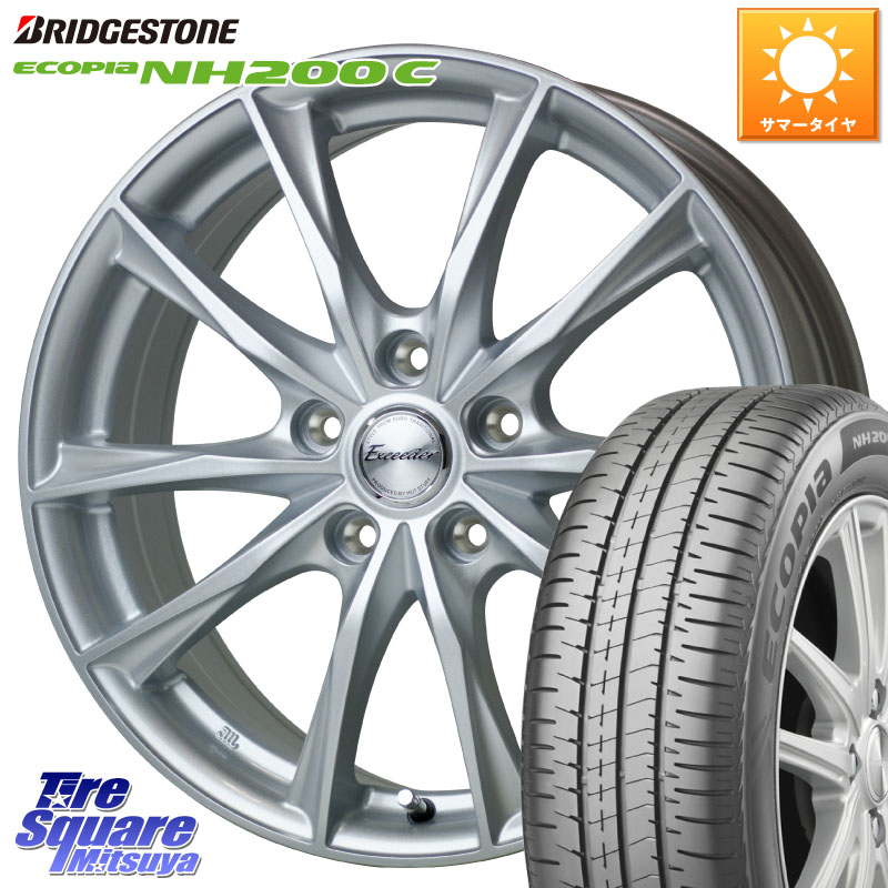 HotStuff エクシーダー E06 ホイール 15インチ 15 X 6.0J +43 5穴 114.3 ブリヂストン ECOPIA NH200C エコピア サマータイヤ 175/65R15