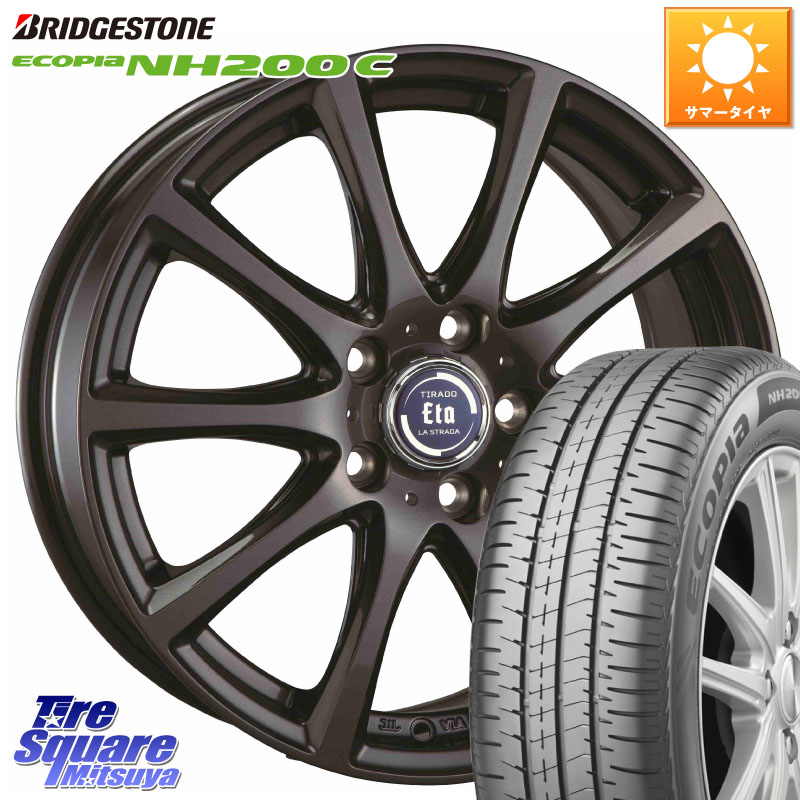 阿部商会 ティラード イータ 15 X 6.0J +53 5穴 114.3 ブリヂストン ECOPIA NH200C エコピア サマータイヤ 185/65R15 GT系フリード5ナンバー車 GT系フリードクロスター