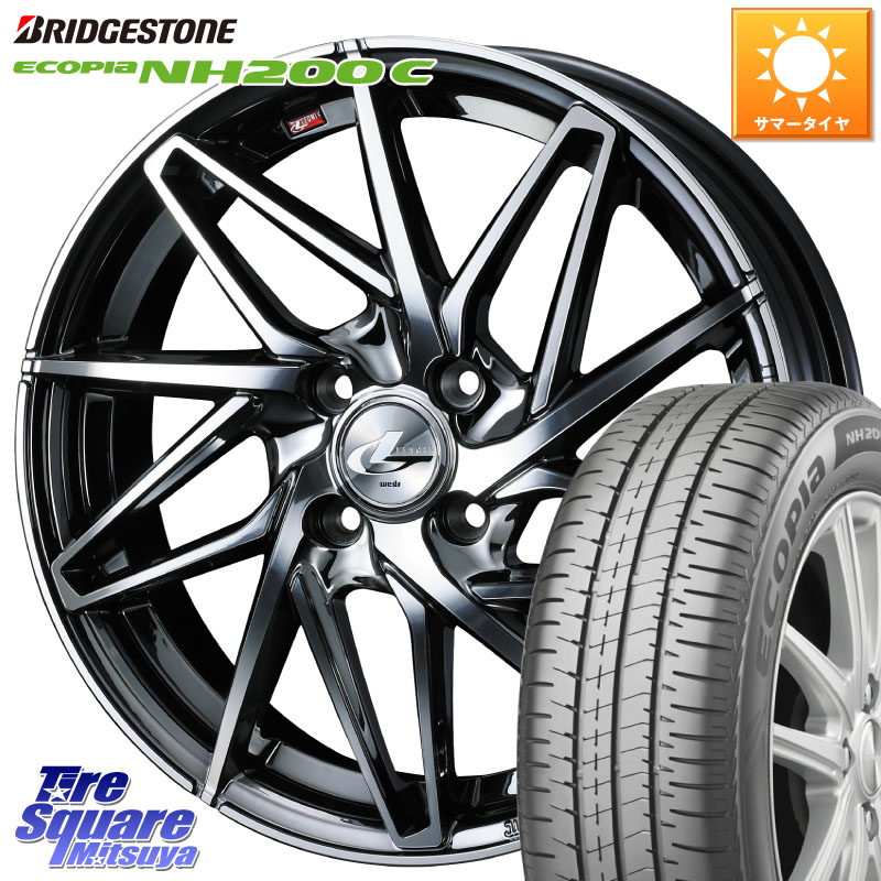 WEDS 40578 レオニス LEONIS IT 16インチ 16 X 6.0J +50 4穴 100 ブリヂストン ECOPIA NH200C エコピア サマータイヤ 185/55R16 GR・GS系フィット GP5・6フィットHV