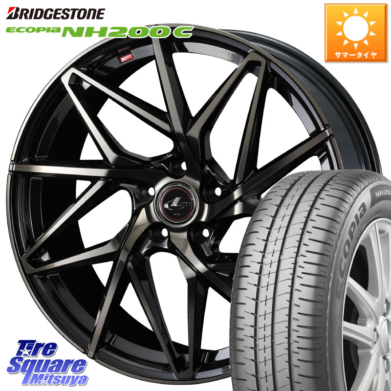 ブリヂストン ECOPIA NH200C エコピア サマータイヤ 175/65R15WEDS 40565 レオニス LEONIS IT PBMCTI 15インチ 15X6.0J 43 5穴 114.3 スイフトスポーツ｜タイヤスクエアミツヤ 77,644円