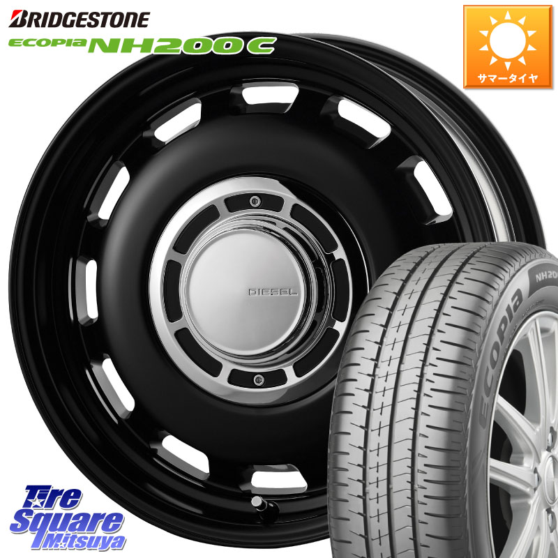 コスミック クロスブラッド DIESEL 14インチ 14 X 4.5J +43 4穴 100 ブリヂストン ECOPIA NH200C エコピア サマータイヤ 165/70R14 Mx27/37/47Sソリオ・デリカD2 MAx6S系ソリオ