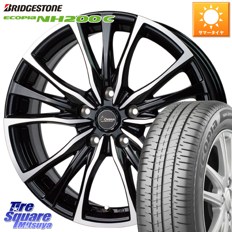 HotStuff Chronus クロノス CH-110 CH110 ホイール 15インチ 15 X 6.0J +43 5穴 100 ブリヂストン ECOPIA NH200C エコピア サマータイヤ 185/65R15 10系シエンタ