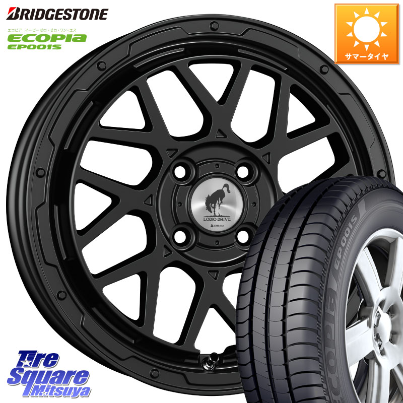 ブリヂストン ECOPIA EP001S サマータイヤ 205/55R16SUPER STAR LODIO DRIVE ロディオドライブ 8M MONO モノ 16インチ 16X6.0J 42 4穴 100 E13オーラ アクア｜タイヤスクエアミツヤ