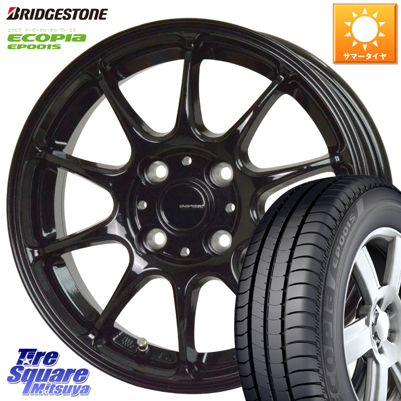 HotStuff G.SPEED G-07 ホイール 15インチ ジースピード 15 X 5.5J +43 4穴 100 ブリヂストン ECOPIA EP001S サマータイヤ 195/65R15 E13オーラ