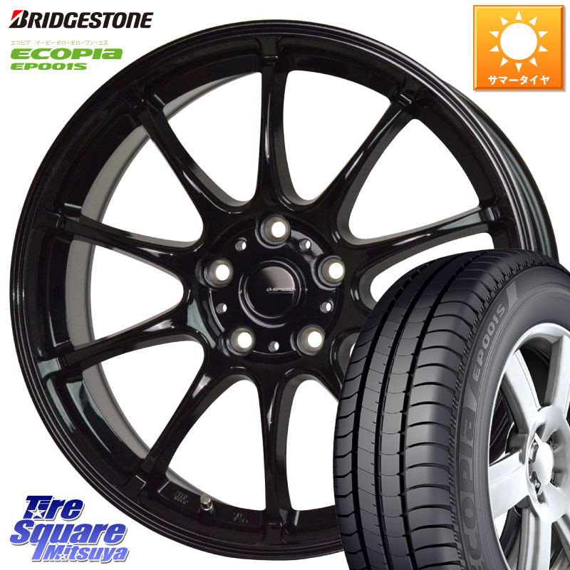 HotStuff G.SPEED G-07 ホイール 15インチ ジースピード 15 X 6.0J +53 5穴 114.3 ブリヂストン ECOPIA EP001S サマータイヤ 195/65R15