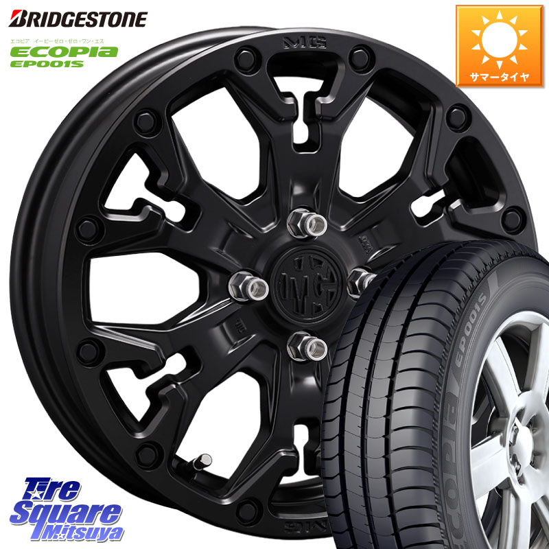 ブリヂストン ECOPIA EP001S サマータイヤ 205/55R16CRIMSON MG GOLEM Jr ホイール 16インチ 16X6.0J 38 4穴 100 E13オーラ｜タイヤスクエアミツヤ