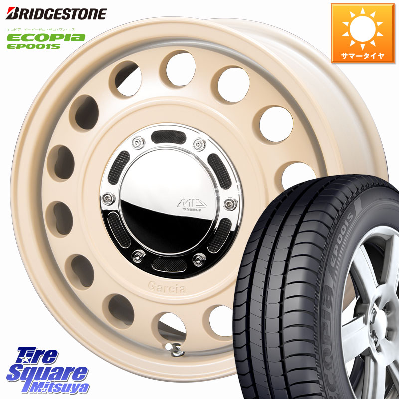 ブリヂストン ECOPIA EP001S サマータイヤ 205/55R16MANARAY MID GARCIA CISCO Type2 サンドベージュ 在庫● 16インチ ガルシア シスコ 16X6.5J 40 5穴 114.3 GRヤリスRSノーマルキャリパー リーフ LEAF 日産 ブレイド オーリス カローラルミオン IS レクサス|タイヤスクエアミツヤ