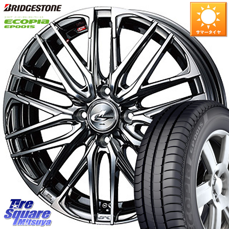WEDS レオニス SK ウェッズ Leonis ホイール 16インチ 16 X 6.0J +42 4穴 100 ブリヂストン ECOPIA EP001S サマータイヤ 205/55R16 E13オーラ