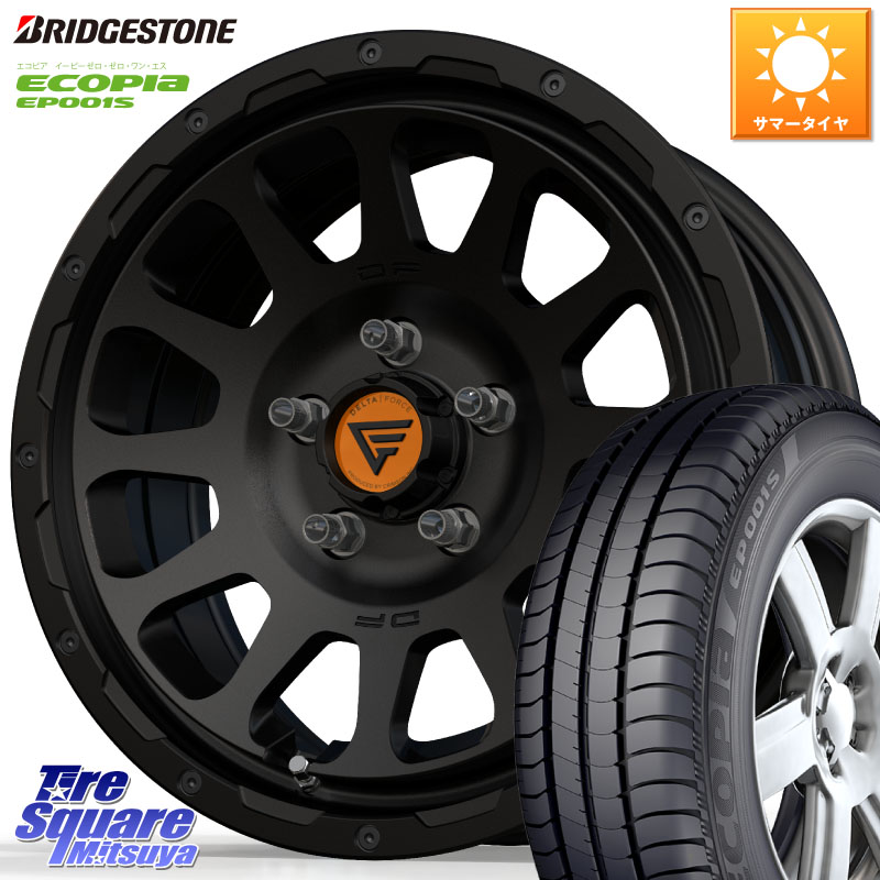 DELTA FORCE デルタフォース オーバル BK 16インチ ホイール 16 X 7.0J +35 5穴 114.3 ブリヂストン ECOPIA EP001S サマータイヤ 205/55R16 GRヤリスRSノーマルキャリパー