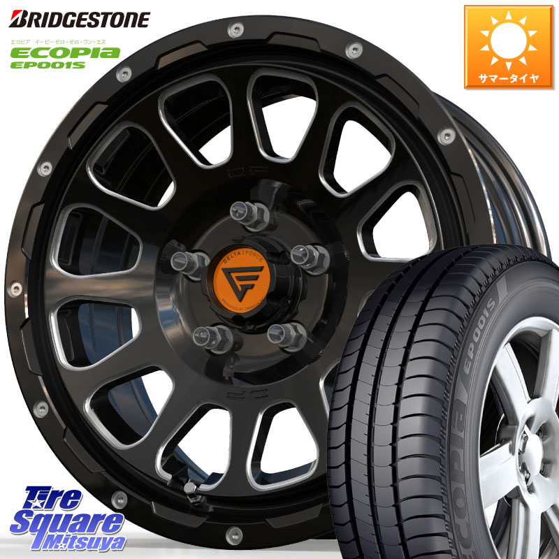 DELTA FORCE デルタフォース オーバル 16インチ 16 X 7.0J +35 5穴 114.3 ブリヂストン ECOPIA EP001S サマータイヤ 205/55R16 GRヤリスRSノーマルキャリパー